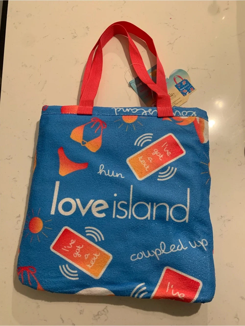 Love island bright blue